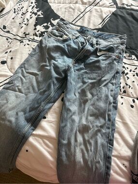Zara Men's Light Blue Relaxed Denim Jeans